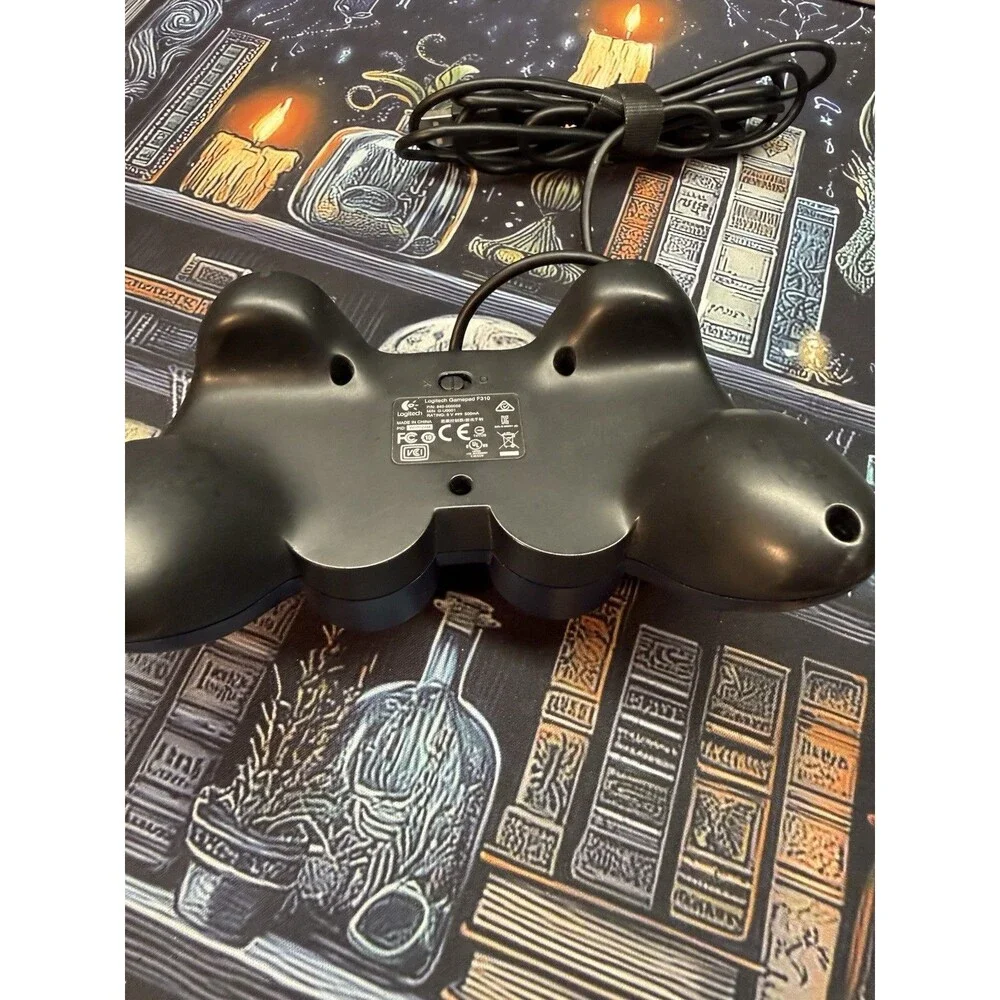 Logitech Gamepad F310 Blue Wired USB PC Gaming Controller Tested & Working